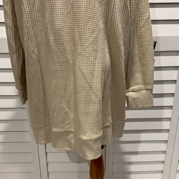 Belle by Kim Gravel NWOT Oversized Waffle Open Hoodie Cardigan, soft and comfy. - Picture 6 of 8